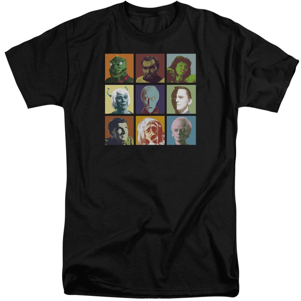 Star Trek/alien Squares-s/s Adult Tall-black
