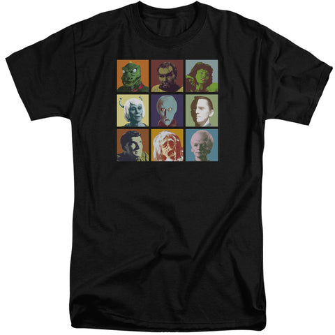 Star Trek/alien Squares-s/s Adult Tall-black