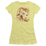 Juniors Sheer Cap Sleeve