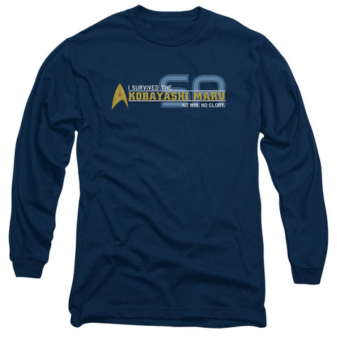 Star Trek/i Survived - L/s Adult 18/1 - Navy