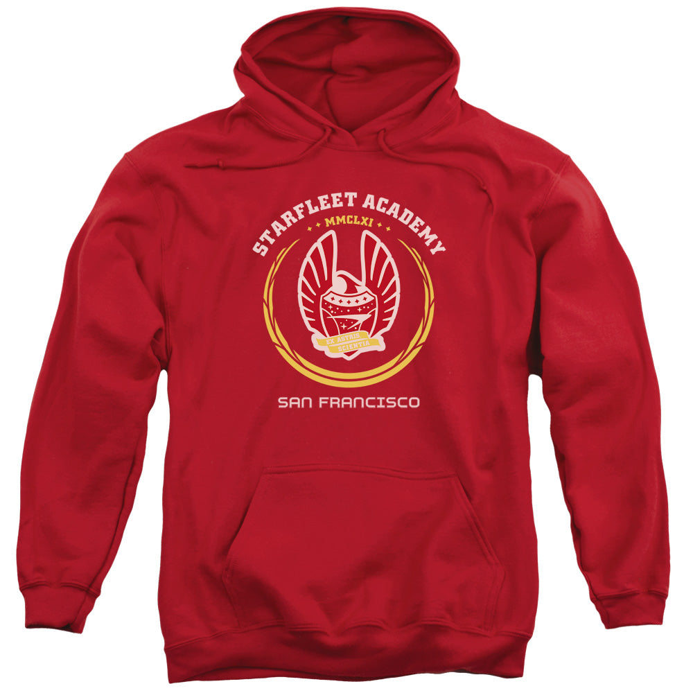 Star Trek/academy Heraldry-adult Pull-over Hoodie-red
