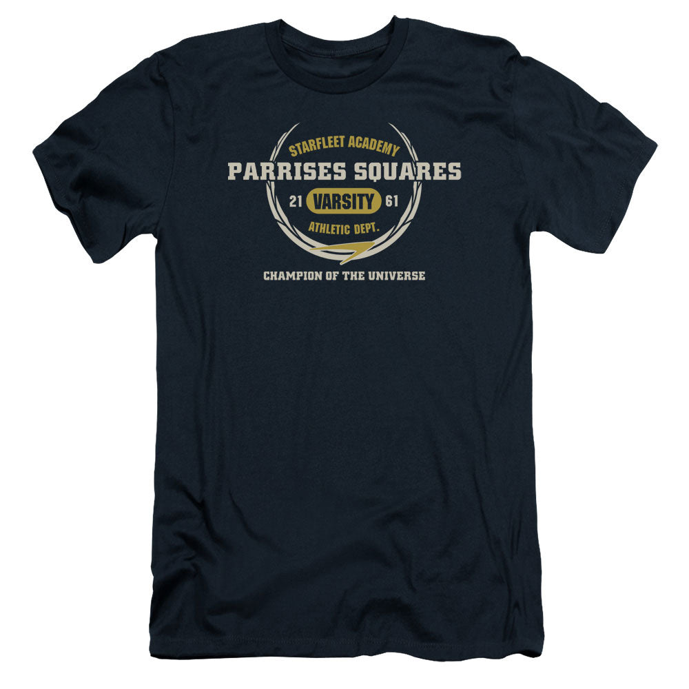 Star Trek/parrises Squares-s/s Adult 30/1-navy