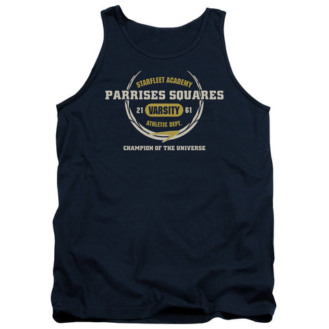 Star Trek/parrises Squares - Adult Tank - Navy