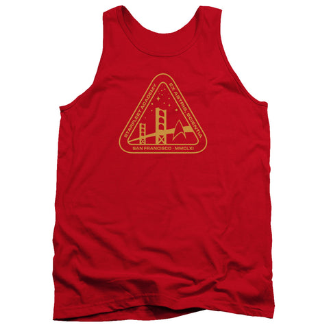 Star Trek/gold Academy - Adult Tank - Red
