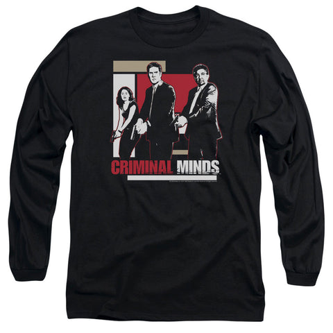 Criminal Minds/guns Drawn - L/s Adult 18/1 - Black