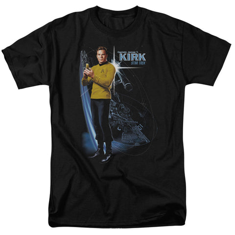 Star Trek/galactic Kirk - S/s Adult 18/1 - Black