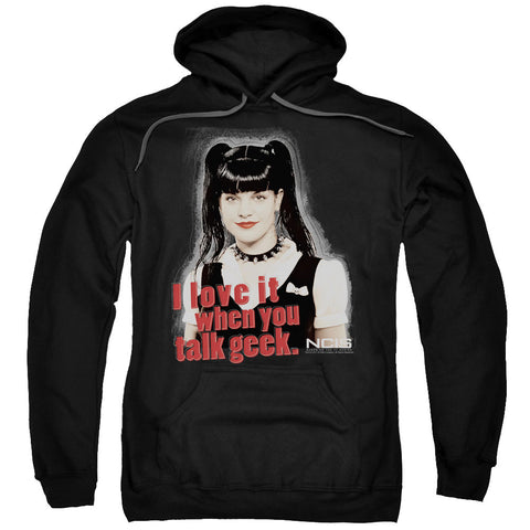 Ncis/geek Talk-adult Pull-over Hoodie-black