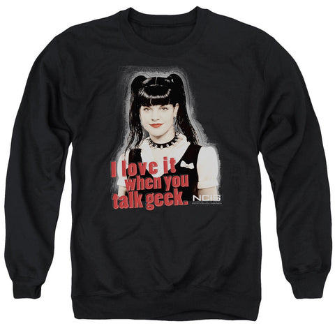 Ncis/geek Talk - Adult Crewneck Sweatshirt - Black
