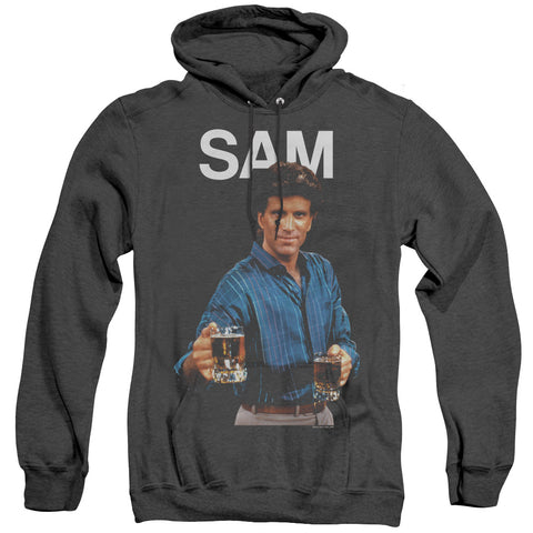 Cheers/sam - Adult Heather Hoodie - Black