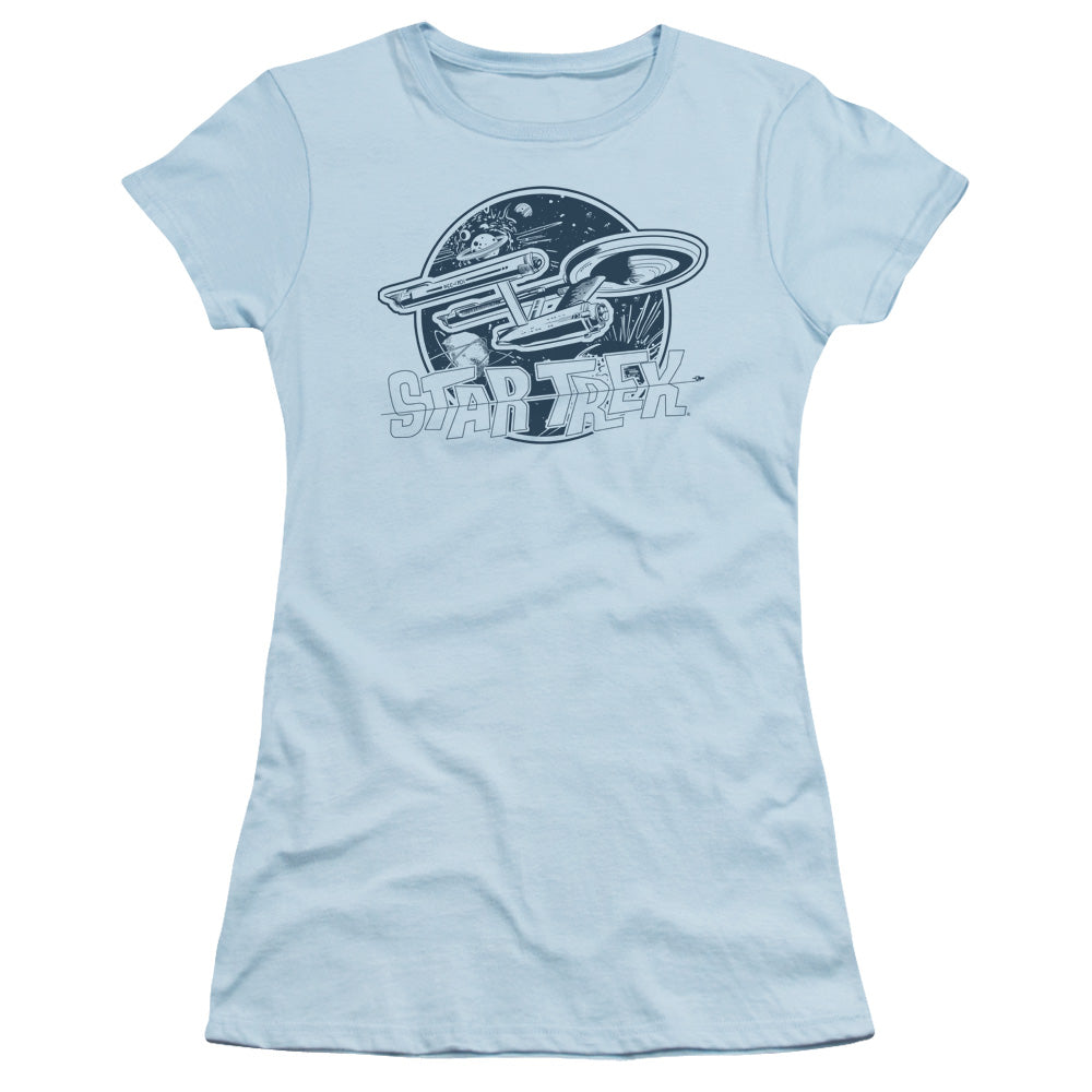 Juniors Sheer Cap Sleeve