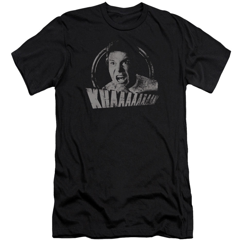 Star Trek/khan Distressed - S/s Adult 30/1 - Black