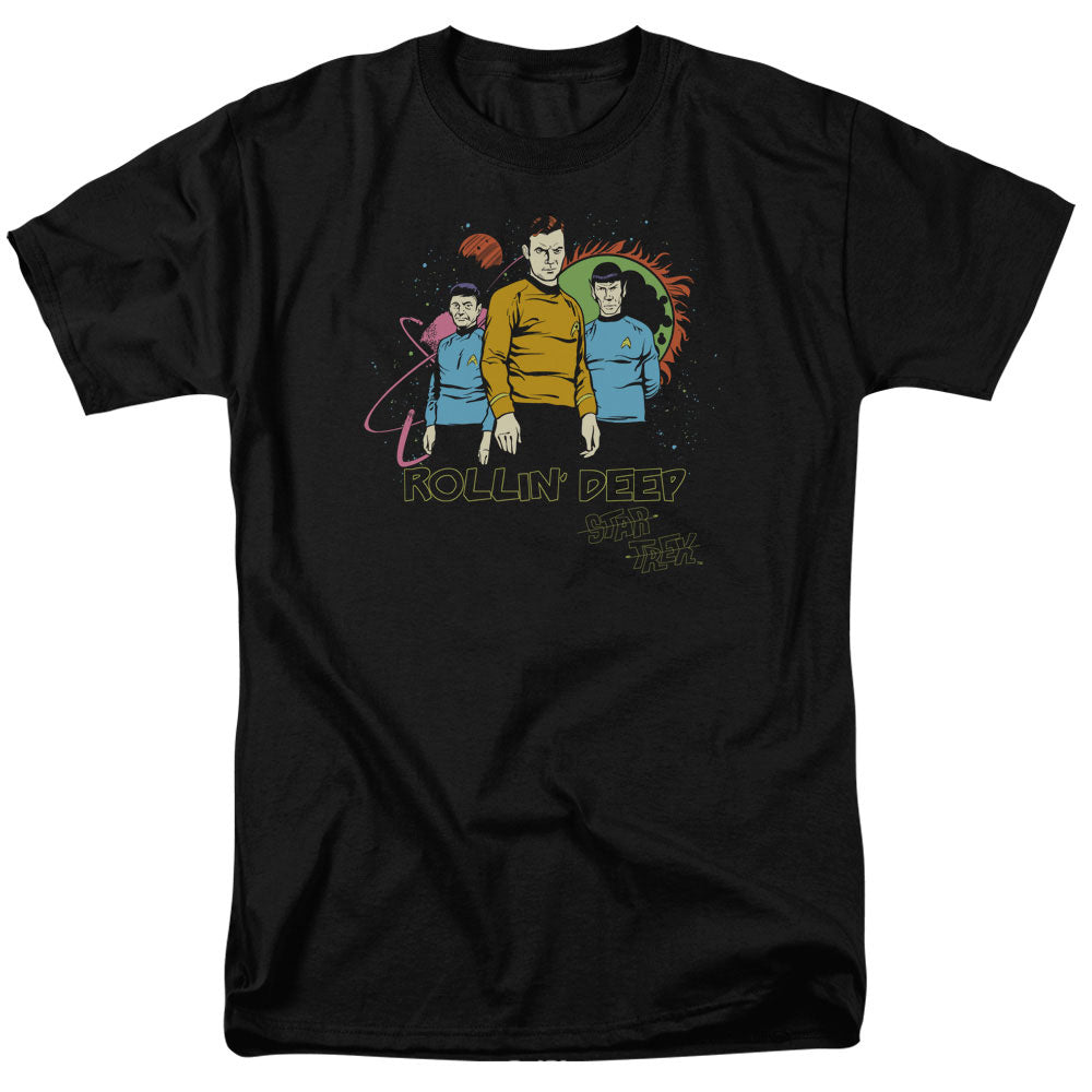 Star Trek/rollin Deep - S/s Adult 18/1 - Black