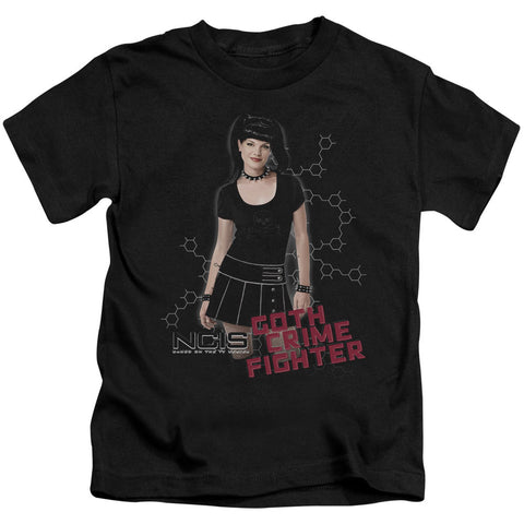 Ncis/goth Crime Fighter - S/s Juvenile 18/1 - Black
