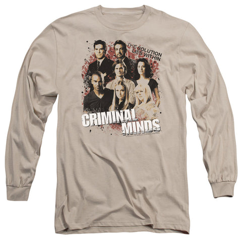 Criminal Minds/solution Lies Within - L/s Adult 18/1 - Sand