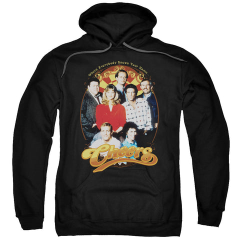 Cheers/group Shot-adult Pull-over Hoodie-black