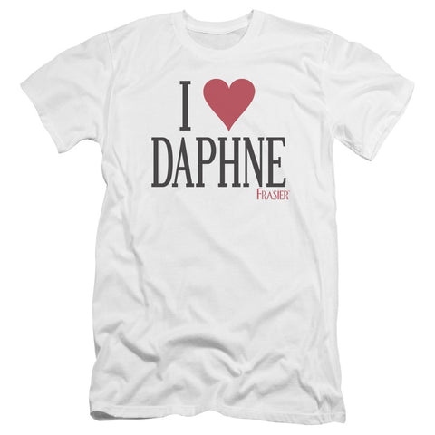 Frasier/i Heart Daphne-premuim Canvas Adult Slim Fit 30/1-white