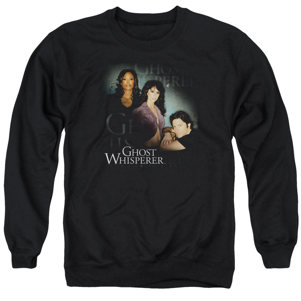 Ghost Whisperer/diagonal Cast - Adult Crewneck Sweatshirt - Black