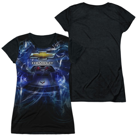 Junior Cap Sleeve 100% Poly Black Back