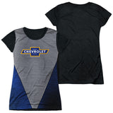 Junior Cap Sleeve 100% Poly Black Back