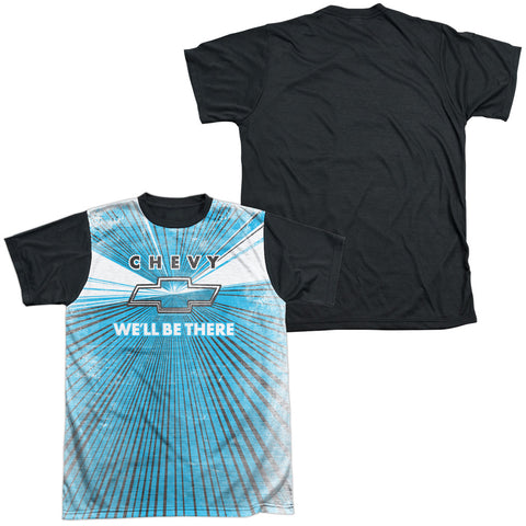 Adult Regular Fit Short Sleeve 100% Poly Black Back