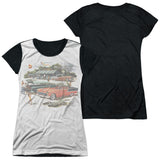 Junior Cap Sleeve 100% Poly Black Back