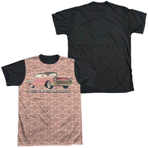 Chevrolet/pink And Black Days-s/s Adult White Front Black Back  -white