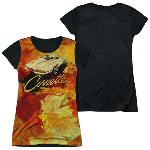 Junior Cap Sleeve 100% Poly Black Back