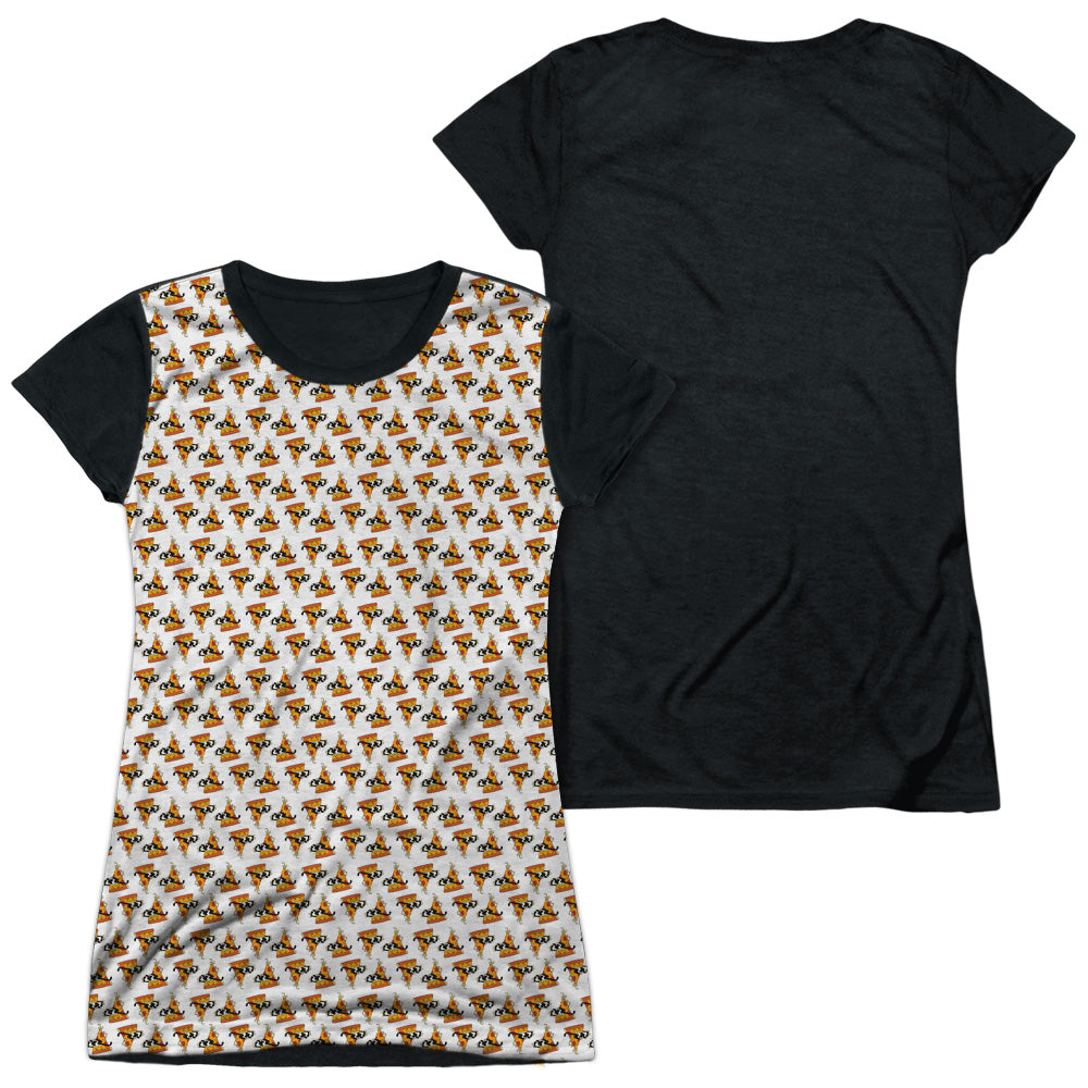 Junior Cap Sleeve 100% Poly Black Back