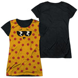 Junior Cap Sleeve 100% Poly Black Back