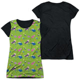 Junior Cap Sleeve 100% Poly Black Back