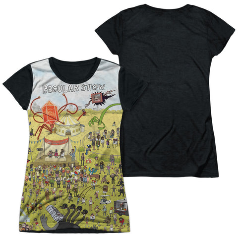 Junior Cap Sleeve 100% Poly Black Back