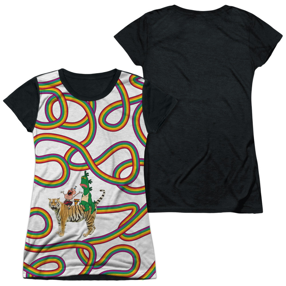 Junior Cap Sleeve 100% Poly Black Back