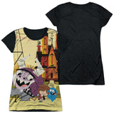 Junior Cap Sleeve 100% Poly Black Back