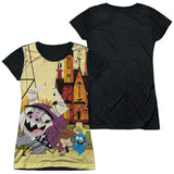 Junior Cap Sleeve 100% Poly Black Back