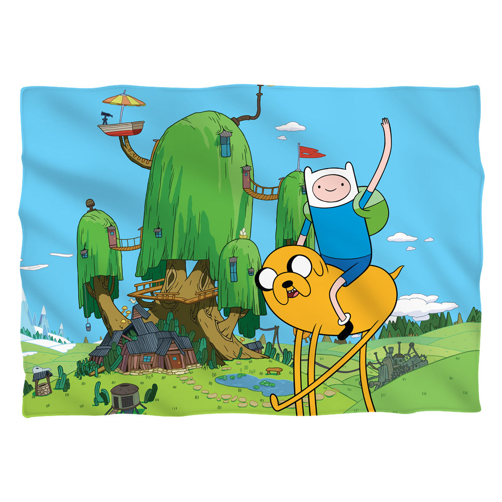 Adventure Time/best Bros (front/back Print)-pillow Case-white