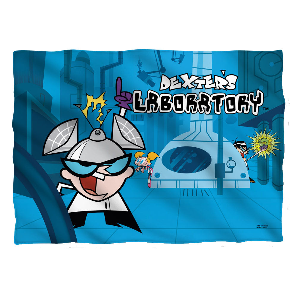 Dexters Lab/lab-pillow Case-white