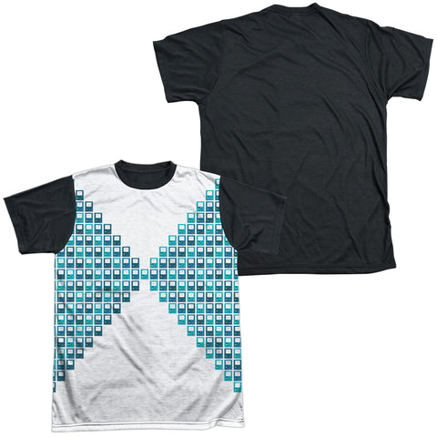 Adult Regular Fit Short Sleeve 100% Poly Black Back
