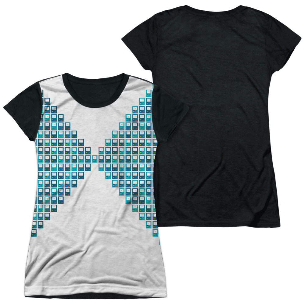 Junior Cap Sleeve 100% Poly Black Back