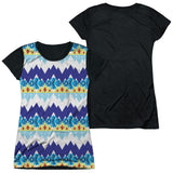 Junior Cap Sleeve 100% Poly Black Back