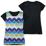 Junior Cap Sleeve 100% Poly Black Back