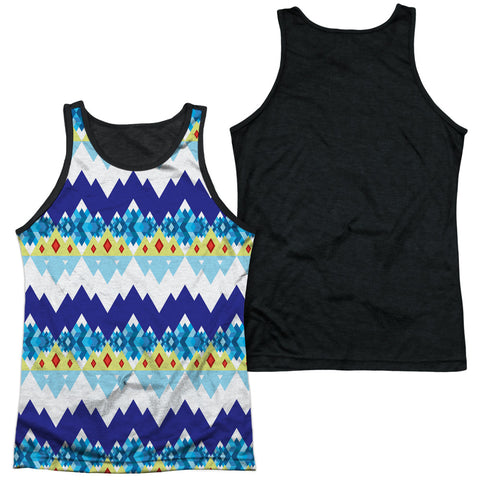 Adult 100% Poly Tank Top Black Back