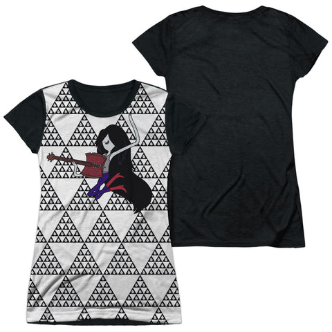 Junior Cap Sleeve 100% Poly Black Back