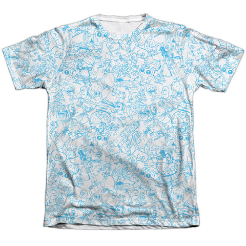 Fosters Home For Imaginary Friends/character Sketches-adult Poly/cotton S/s Tee-white