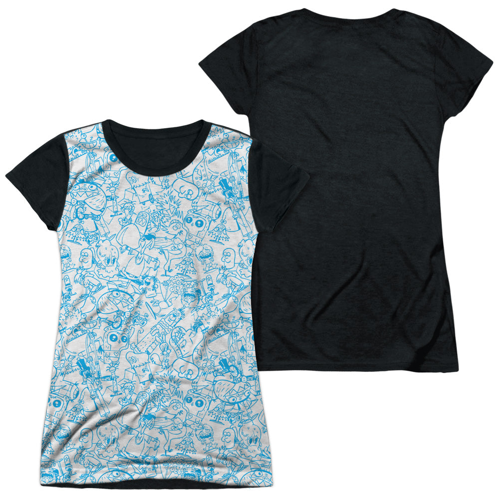 Junior Cap Sleeve 100% Poly Black Back