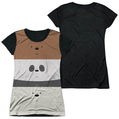 We Bare Bears/stack-s/s Junior Poly Black Back-white