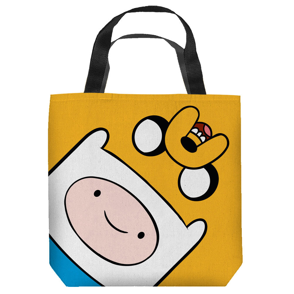 ADVENTURE TIME-FINN AND JAKE HEADS - TOTE BAG - 16x16