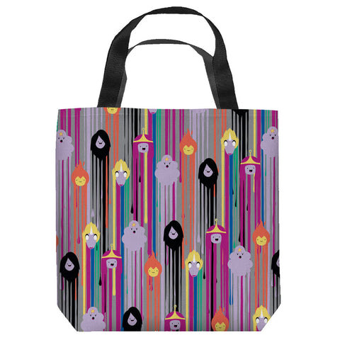 ADVENTURE TIME-PAINT DRIP PATTERN - TOTE BAG - 16x16