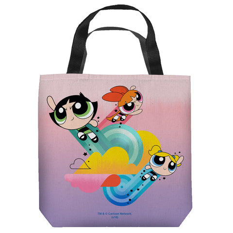 Powerpuff Girls/high Flying - Tote Bag