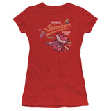Juniors Sheer Cap Sleeve