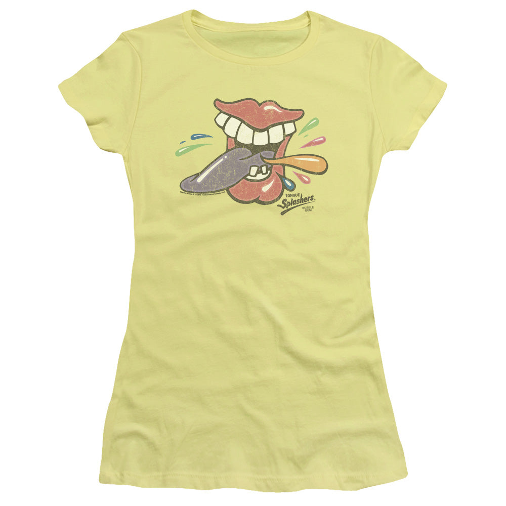Juniors Sheer Cap Sleeve